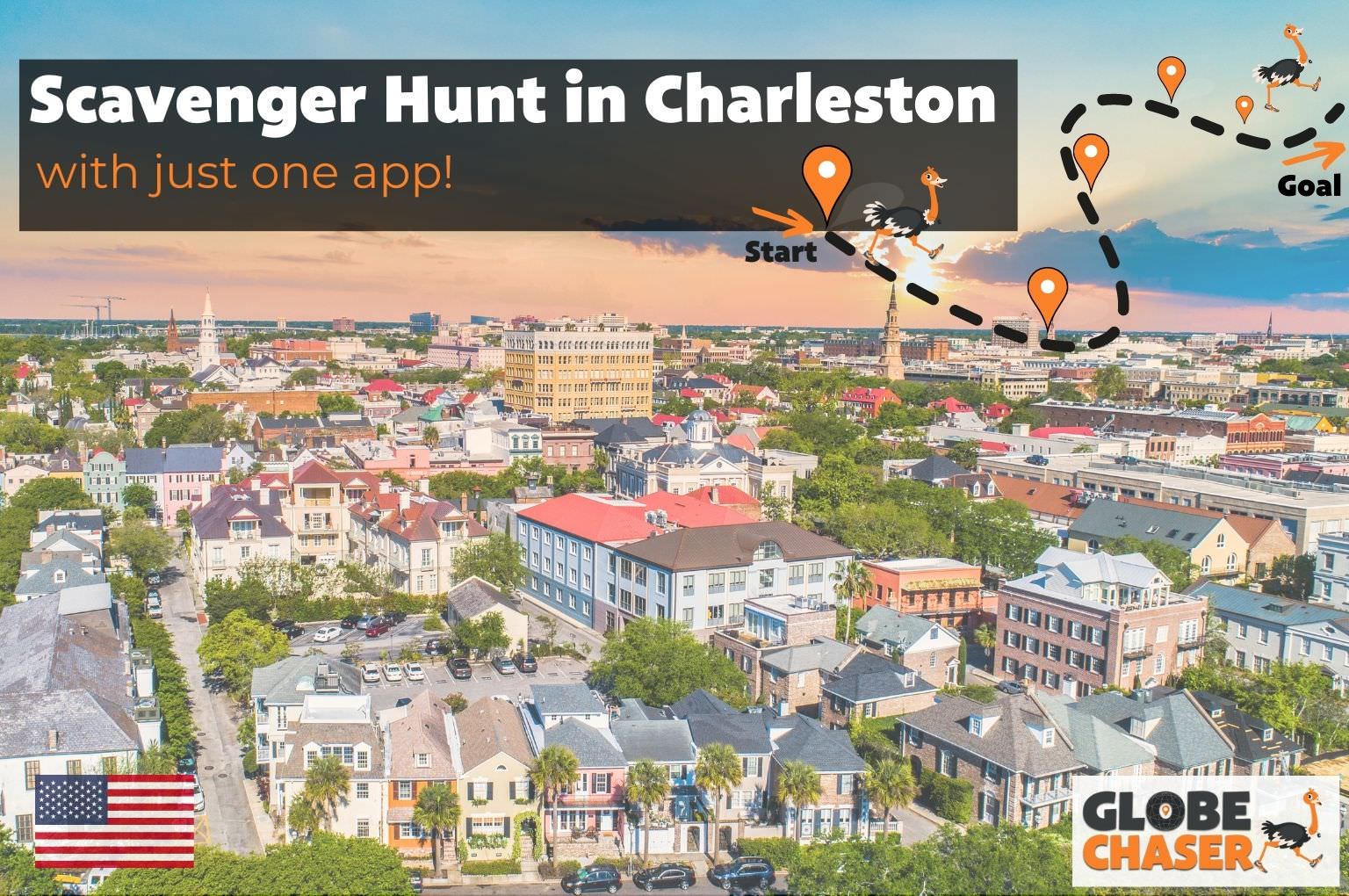 Scavenger Hunt in Charleston, USA - Family Activities with the Globe Chaser App for Outdoor Fun