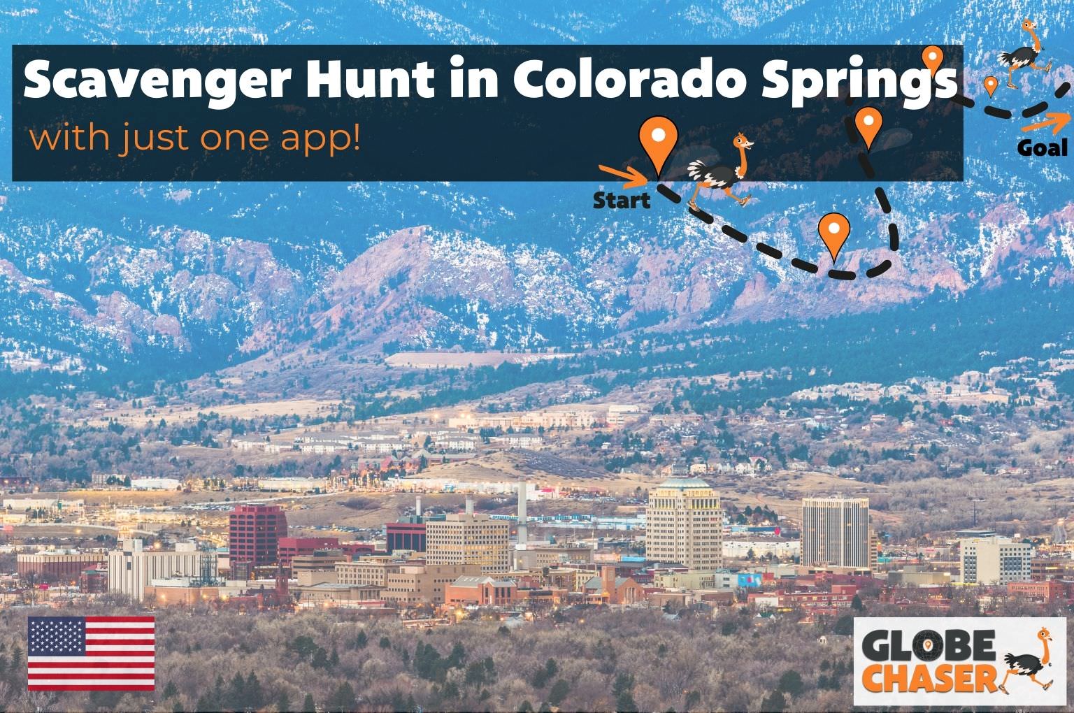 Scavenger Hunt in Colorado Springs, USA - Family Activities with the Globe Chaser App for Outdoor Fun