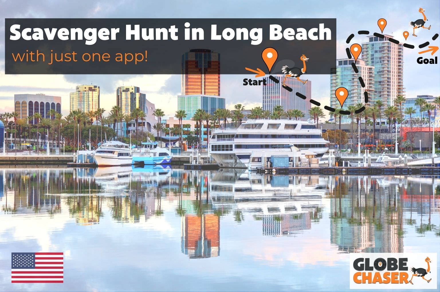 Scavenger Hunt in Long Beach, USA - Family Activities with the Globe Chaser App for Outdoor Fun