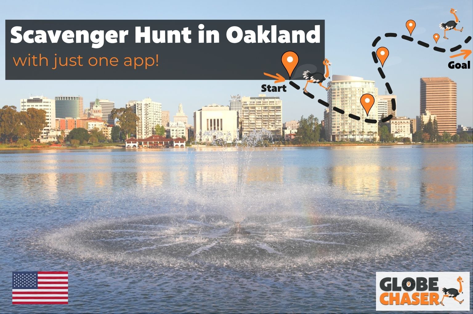 Scavenger Hunt in Oakland, USA - Family Activities with the Globe Chaser App for Outdoor Fun