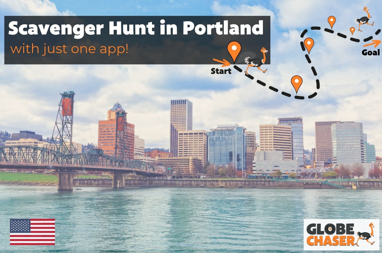 Scavenger Hunt in Portland, USA - Family Activities with the Globe Chaser App for Outdoor Fun