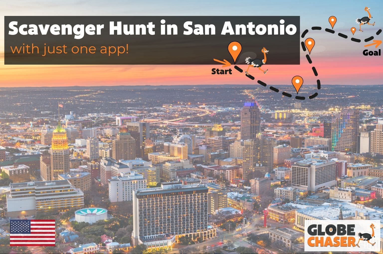Scavenger Hunt in San Antonio, USA - Family Activities with the Globe Chaser App for Outdoor Fun