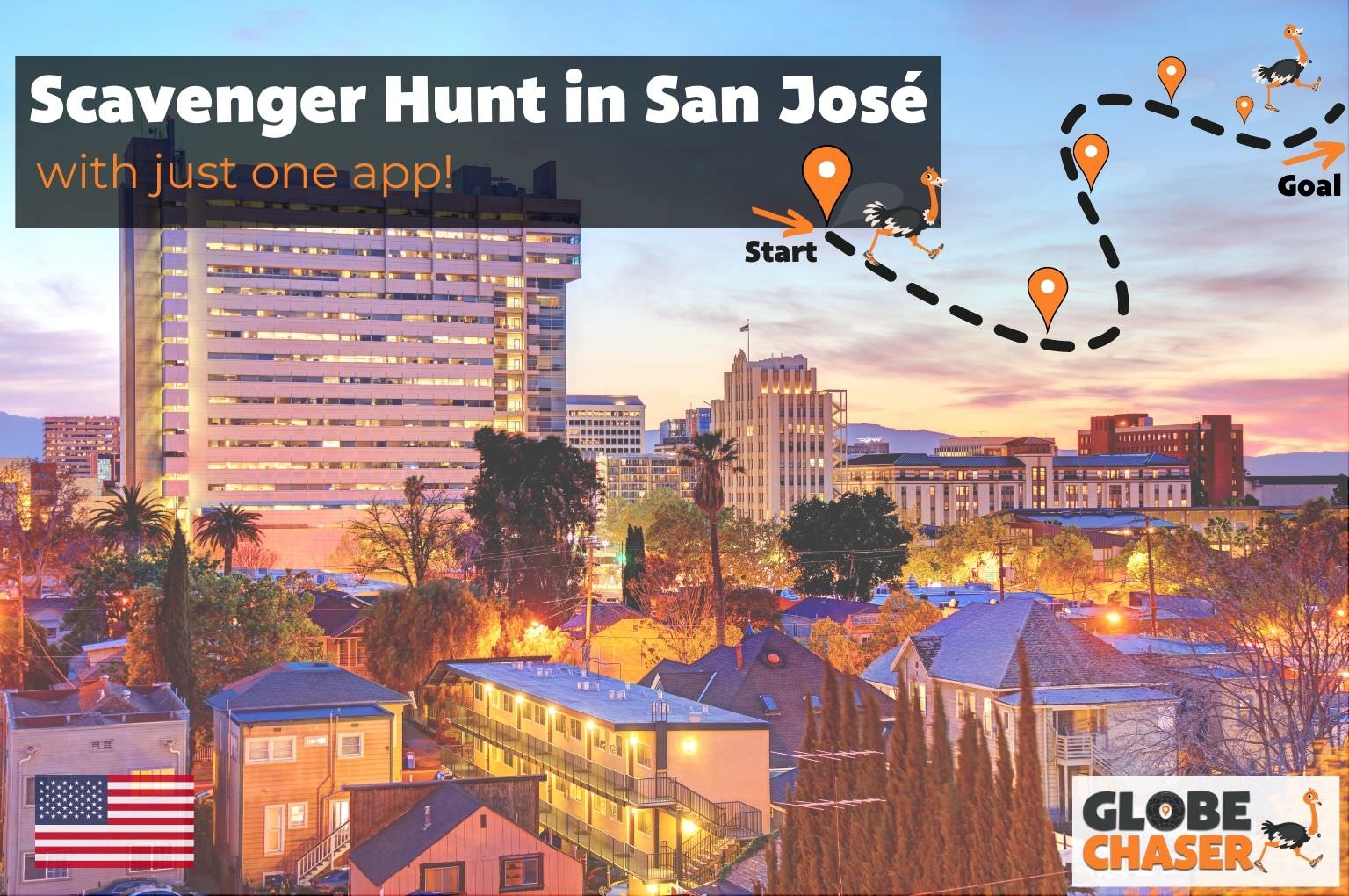 Scavenger Hunt in San Jose, USA - Family Activities with the Globe Chaser App for Outdoor Fun