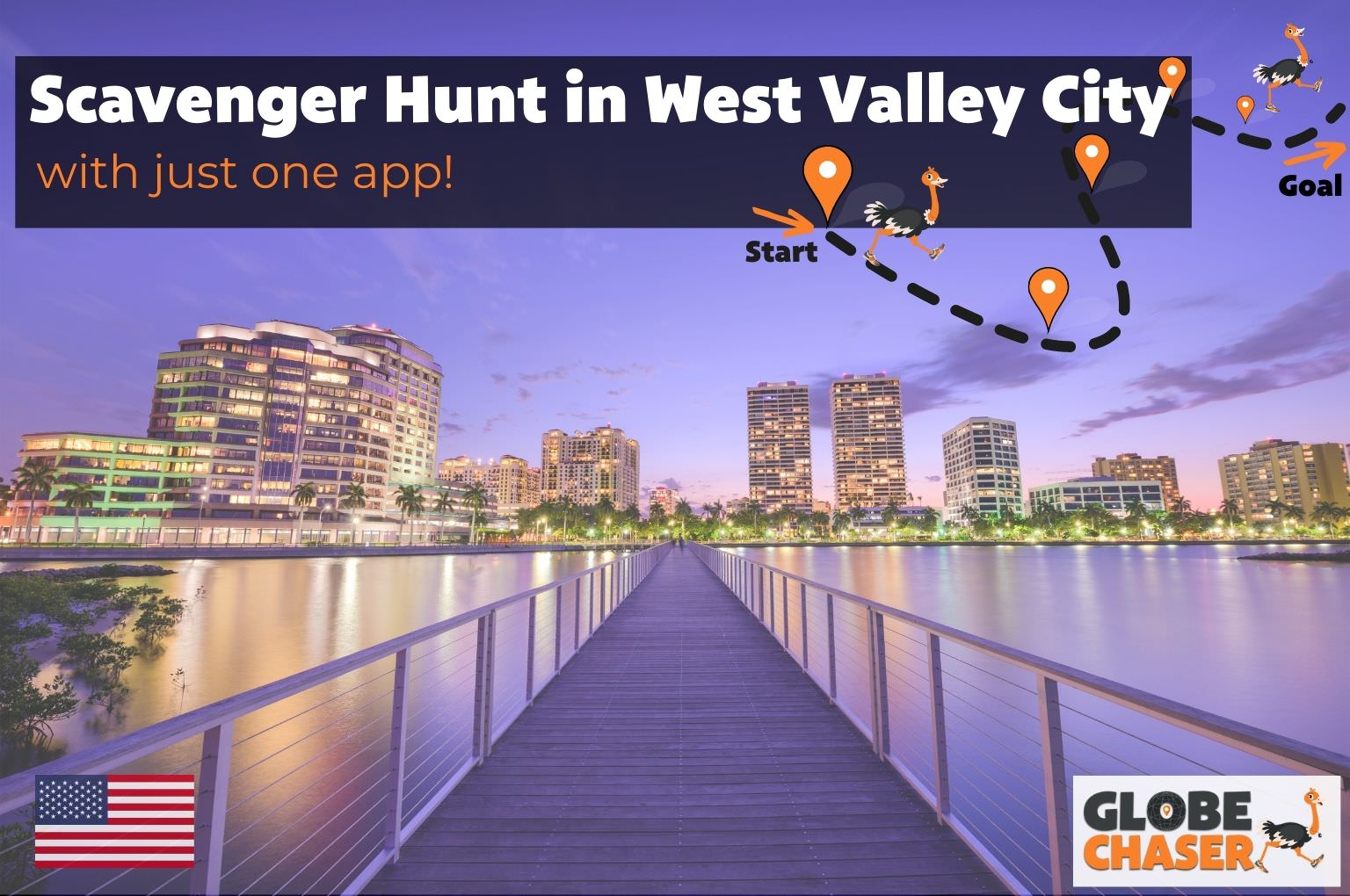 Scavenger Hunt in West Valley City, USA - Family Activities with the Globe Chaser App for Outdoor Fun