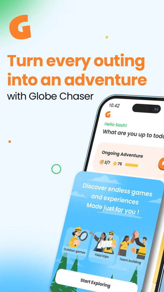 Globe Chaser Scavenger Hunt App - great for outdoor adventures worldwide